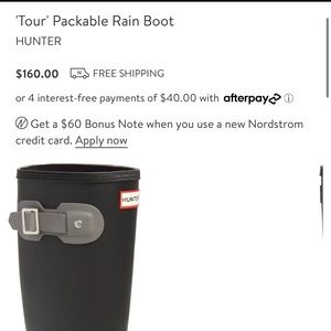 Hunter rain boots